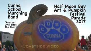 video link - Half Moon Bay Cunha School Band at Pumpkin Festival 2017